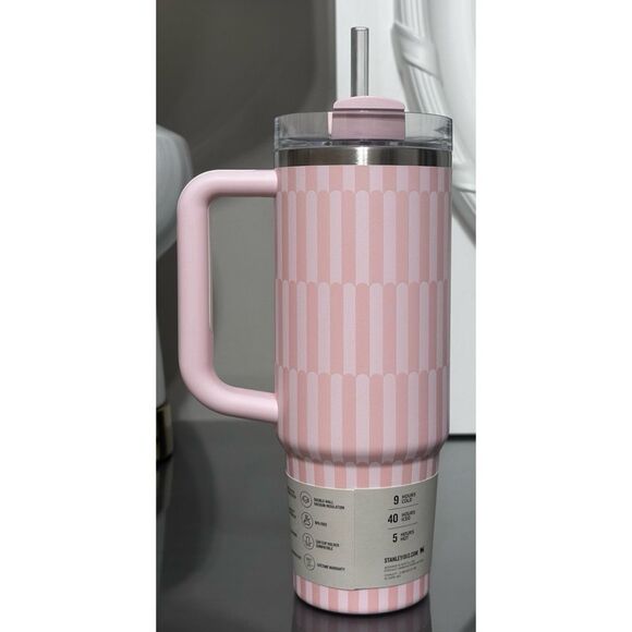 Stanley Quencher H2.0 FlowState Tumbler 30oz, TEA ROSE TILE - Picture 2 of 4